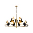 Ritz - WaterLilly Round Double Chandelier